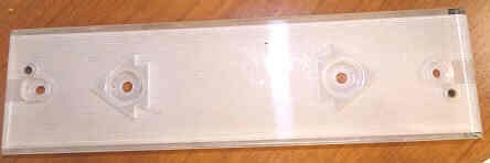 PLATE, COVER, HALL, INTERMEDIATE, PLASTIC, 2 O-B95 BUTTONS  OTIS # 6849B4