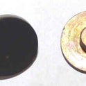 BUTTON, TOUCH, EARLIEST TYPE, BRASS WITH BLACK PLASTIC SURFACE OTIS # 251AN4
