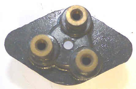 BASE, BUTTON, 3 SILVER TIP CONTACTS USED WITH W-B47 WESTINGHOUSE # K4931G01