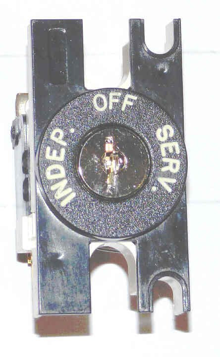 SWITCH. KEYED, INDEPENDENT, ROUND, VERTICAL V7 FIXTURES, DOVER # 9719775