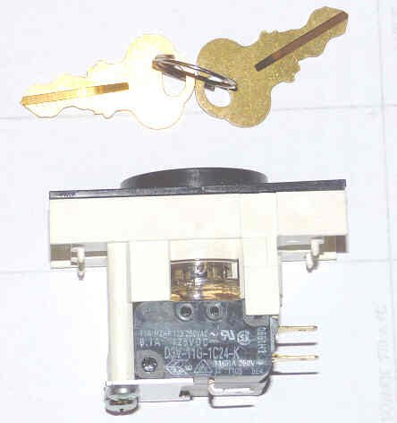 SWITCH. KEYED, INDEPENDENT, ROUND, HORIZONTAL V7 FIXTURES, DOVER # 9719775