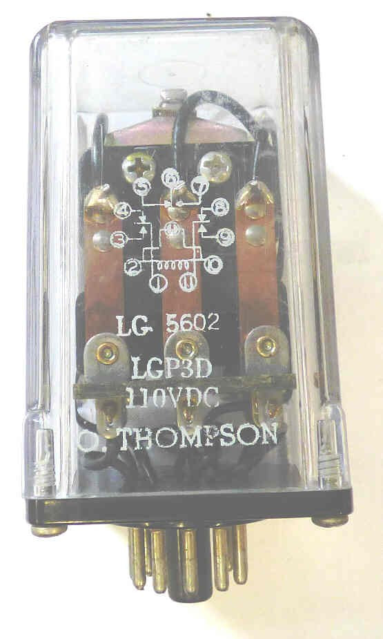 RELAY, 3PDT, 110 VDC, 11 PIN OCTAL BASE  LINE ELECTRIC # LGP3D