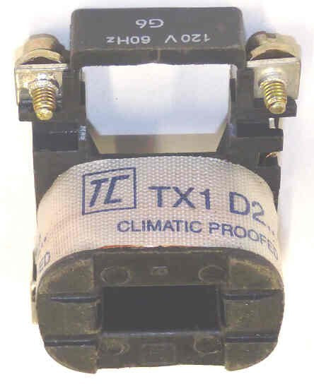 COIL TELEMECANIQUE, 120VAC 50/60HZ, TELEMECANIQUE # TX1 D2 G6
