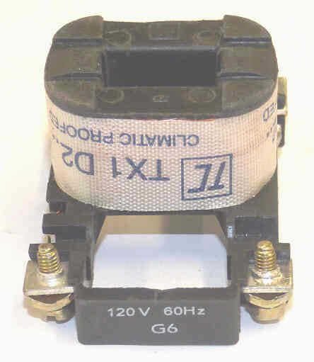 COIL TELEMECANIQUE, 120VAC 50/60HZ, TELEMECANIQUE # TX1 D2 G6