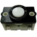 BUTTON, WHITE BUTTON, BLACK BEZEL, LIGHT UP, TYPE RBW, SPECIFY ENGRAVING