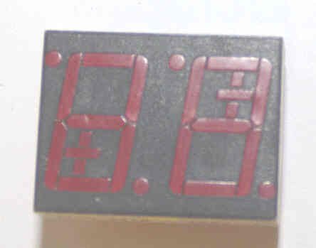 DISPLAY, DUAL,.56, 7 SEGMENT LED, HALL BUTTON PI'S FAIRCHILD MAN6710
