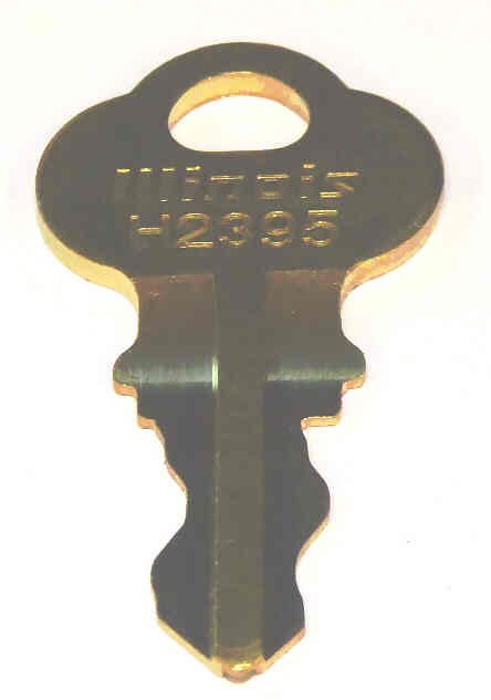 KEY, ILLINOIS, USED ON KEYED SWITCHES MARKED H2395 DOVER # 9703135