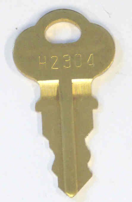 KEY, ILLINOIS, USED ON KEYED SWITCHES MARKED H2304 DOVER # 9703202