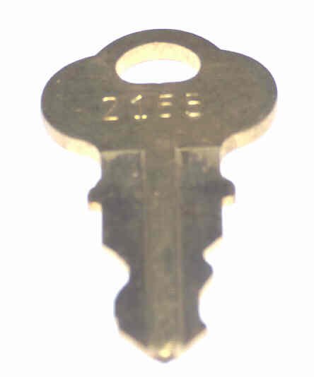 KEY, ILLINOIS, USED ON KEYED SWITCHES MARKED H2165 DOVER #  9721654