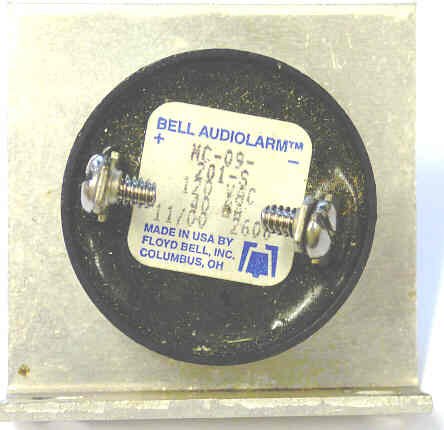 BUZZER, CAR STATION, 120 VAC, 40 M.A. BELL AUDIOALARM # NC-09-201-S