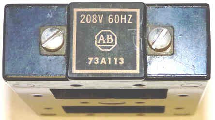 COIL, 208 VAC, 60 HZ 2-3 POLE SIZE 3 SERIES K 702-717   ALLEN BRADLEY # 73A113