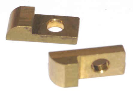 SEGMENT, BRASS, 13/16 L X 3/8 W, ONE THROUGH HOLE AB SEE # 3-1344