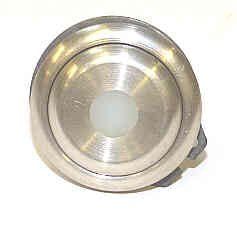 CAP, BUTTON, STAINLESS, ROUND, 5/16NYLON INSERT GAL # PB3-0004N