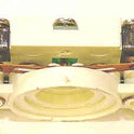BUTTON, SS, ROUND, 5/16 NYLON INSERT 2NO LED GAL # PB3-0002N
