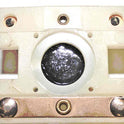 PRESSEL, BUTTON, MONITOR, WITH CONTACTS, WHITE, MARKED 'DH'  IN RED