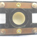 PRESSEL, BUTTON, MONITOR, WITH CONTACTS, WHITE, MARKED 'PH'  IN BLACK