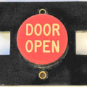 PRESSEL, BUTTON, MONITOR, WITH CONTACTS, RED, MARKED 'DO'  IN WHITE