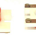 PRESSEL, BUTTON, MONITOR, EXTENDED BUTTON , RED, MARKED 'DO'  IN WHITE