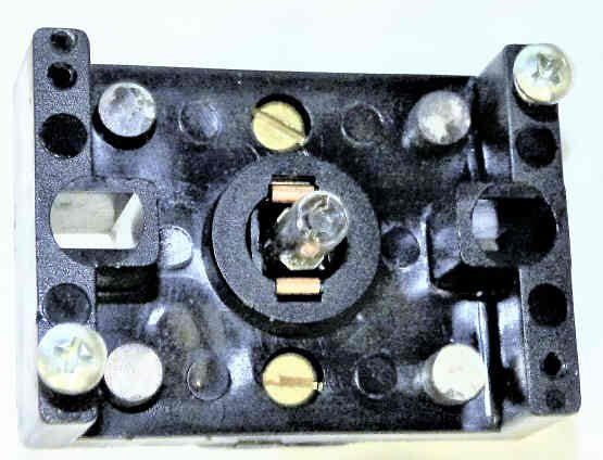 BASE, BUTTON, MONITOR,WITH 4 N.O. CONTACTS AND BULB HOLDER  AS SHOWN