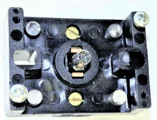BASE, BUTTON, MONITOR,WITH 4 N.O. CONTACTS AND BULB HOLDER  AS SHOWN