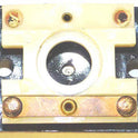 PRESSEL, BUTTON, MONITOR, WITH CONTACTS, SS, MARKED 'DOOR STOP'  IN RED