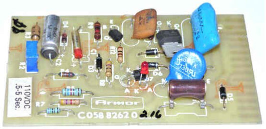 BOARD, CIRCUIT, TIMER, .5-5 SECOND, 110 VOLT, PLUG-IN MOUNT ARMOR # 12589-01