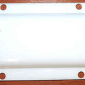 LENS, MONITOR, EMERGENCY LIGHTING, TRANSLUCENT, RAISED CENTER, AS SHOWN