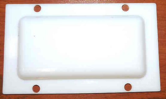 LENS, MONITOR, EMERGENCY LIGHTING, TRANSLUCENT, RAISED CENTER, AS SHOWN