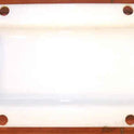 LENS, MONITOR, EMERGENCY LIGHTING, TRANSLUCENT, RAISED CENTER, AS SHOWN