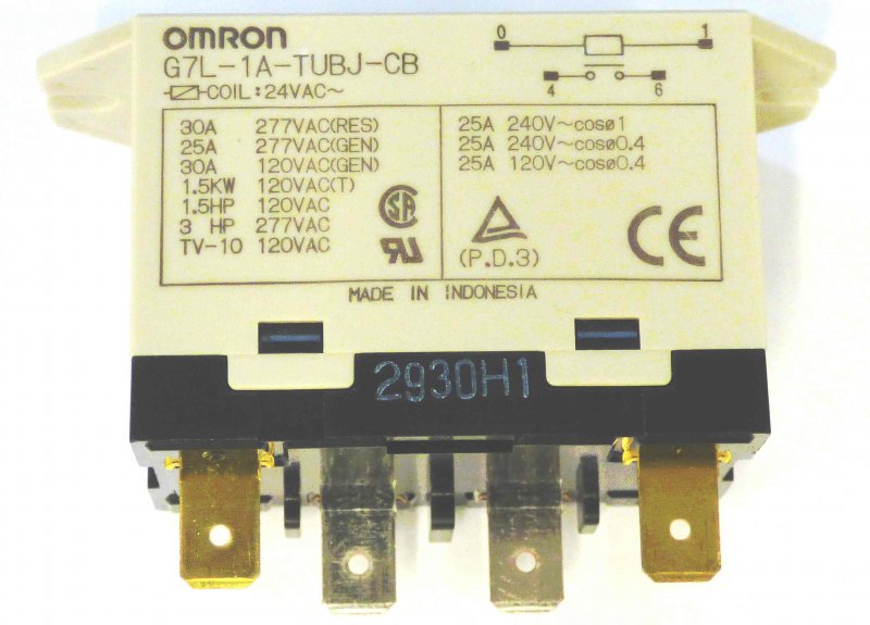 RELAY. POWER, 24 VAC, SEALED, , NATIONAL WHEEL-O-VATOR V-1046