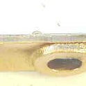 HOLDER, BRONZE, 4 1/4 X 5/8 3 HOLES (SEE BELOW) PAYNE # P1447