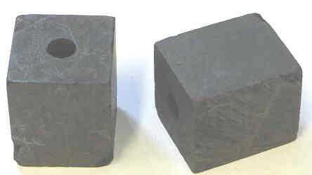 CONTACT, CARBON, 1 X 1 X 1 1/4, 1/4 HOLE IN CENTER AS SHOWN