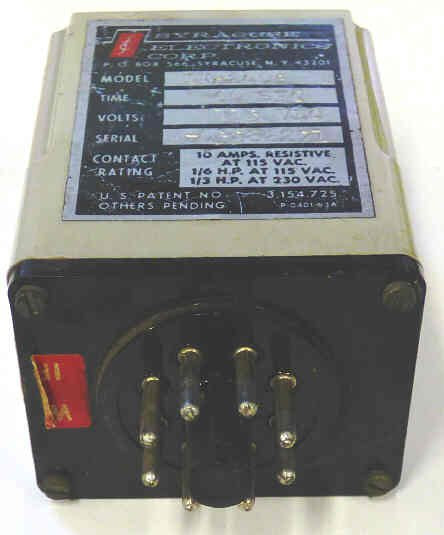 TIMER, 60 SECOND, 115 VDC, 8 PIN OCTAL BASE SYRACUSE ELECTRONICS # TN-2405