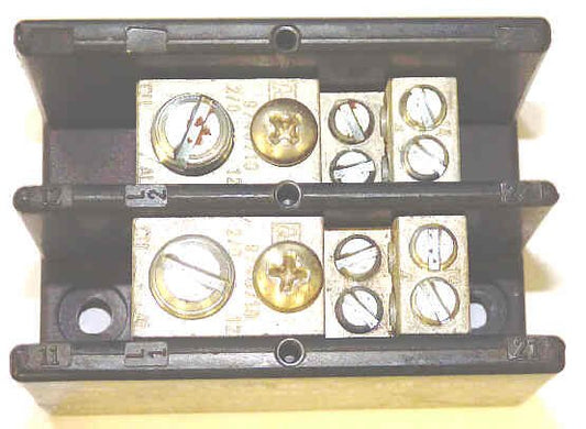 BLOCK, TERMINAL, POWER DIST , 2 POLE, 600 VAC BUSSMAN # 16220-2   PDA20104042