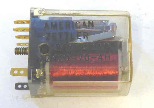 RELAY, MINIATURE, DPDT, 24 VDC, 700 OHM COIL AMERICAN ZETTLER # AZ420-20-4H