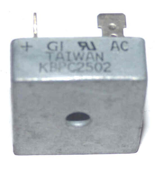 RECTIFIER, BRIDGE, 4 PIN, 1PH, 25A, 200V PART # KBPC2508