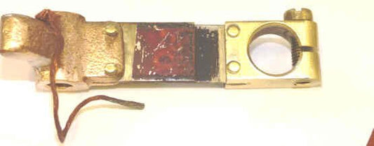 HOLDER, CARBON, 1/2 DIA.,  3 X 5/8, 1/4 MOUNTING HOLE, 2 BARE SHUNT