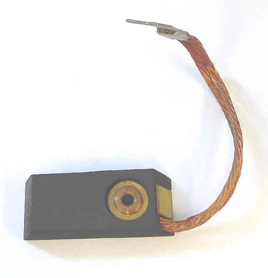 BRUSH, CARBON, 2.500 X 1.000 X .625 WITH METAL TAB