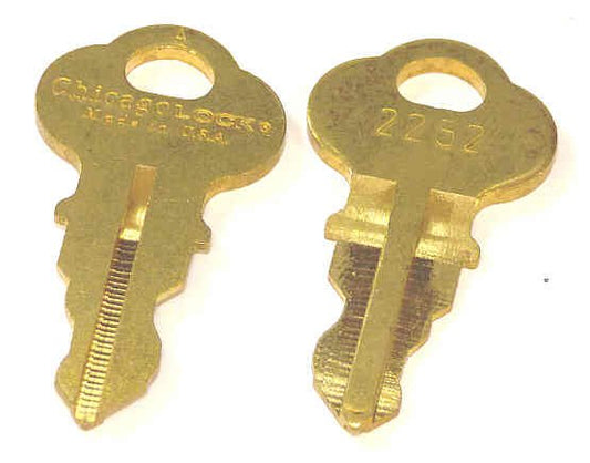 KEY, CHICAGO, USED ON KEYED SWITCHES MARKED H2252