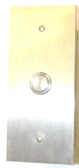 HALL STATION, SINGLE SS BUTTON, NYLON INSERT 2NO 120PSB GAL BUTTON # PB3-0026N