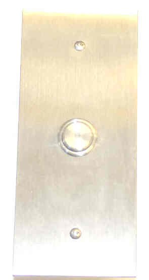 HALL STATION, SINGLE SS BUTTON, NYLON INSERT 2NO 120PSB GAL BUTTON # PB3-0026N