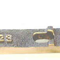 HOLDER, BRONZE, 4 1/4 X 5/8 3 HOLES (SEE BELOW) PAYNE # 2623
