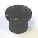 BUTTON, BLANK, BLACK, 5/8 X 1/2 TOP, 7/8 X 1/8 ROUND BASE, TIT