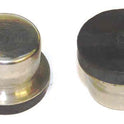 BUTTON, SS, BLANK, 3/4 X 5/8 TOP, 1 X 3/16 FLAT BASE, ONE SIDE SQUARED