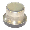 BUTTON, SS, BLANK, 3/4 X 5/8 TOP, 1 X 3/16 FLAT BASE, ONE SIDE SQUARED