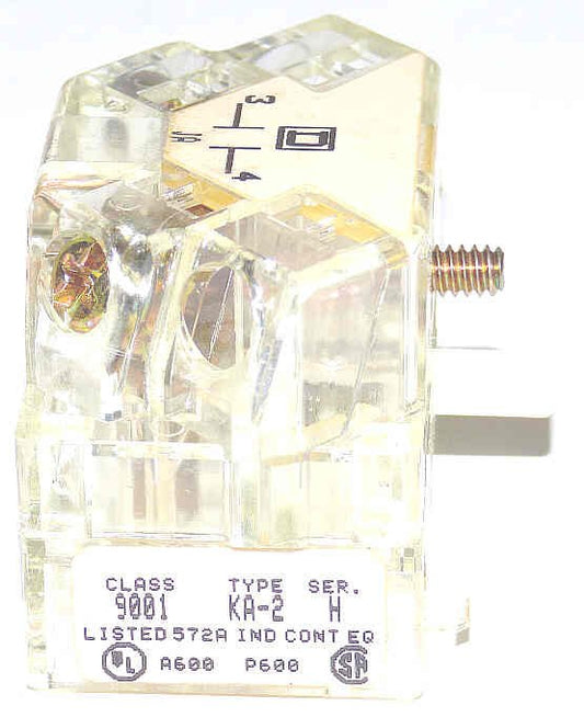 SWITCH, BUTTON, , N.O. CONTACTS 600 VOLT MAX  SQUARE D 9001 KA-2, SERIES H