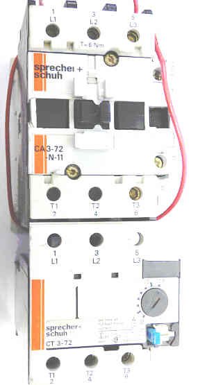 CONTACTOR, 3 POLE, 1 N.O. AUX, 72 AMP WITH OVERLOAD SS # CA3-72 + CT3-72 O/L