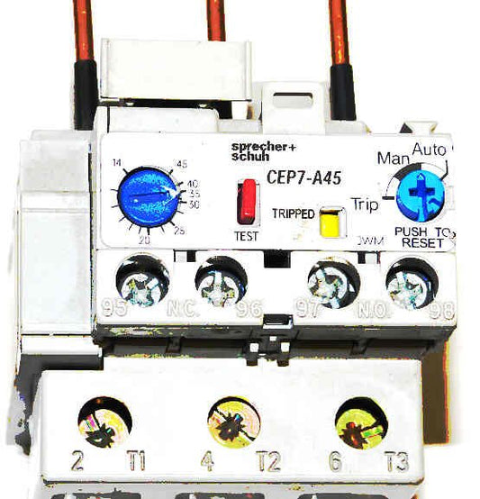 RELAY, OVERLOAD, 3 PHASE, DIRECT MOUNT, SPRECHER+SCHUH # CEP7-A45