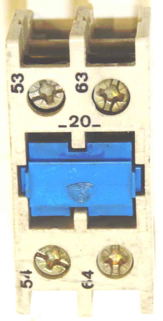 CONTACT, AUXILLARY, 2 N.O.CONTACTS SPRECHER & SCHUH, CA3-P20