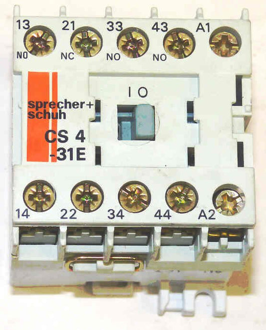 CONTACT, AUXILLARY, TOP MOUNT, 3NO/1 NC, 120 VC S & S CS4-31E-120